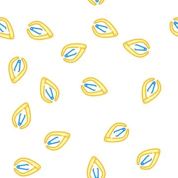 Calipers pottery tool vector seamless pattern Stock Illustration