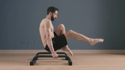Calisthenics training Stock Footage 150806926