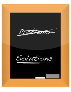 Calkboard problems/solutions isolated 스톡 일러스트