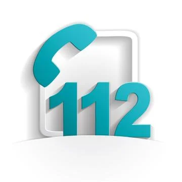 Call 112 icon Stock Illustration