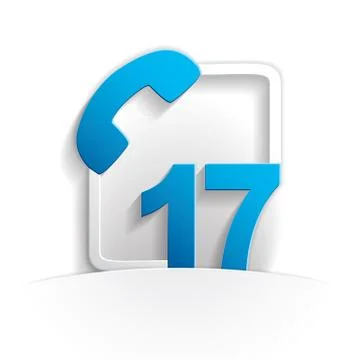 Call 17 icon Stock Illustration