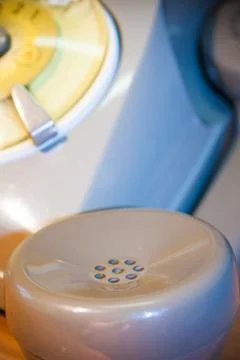 Call in the 70 - receiver Stock Photos