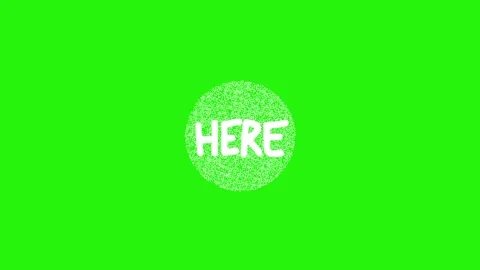 Call to action animation on green screen Video stock 334771976