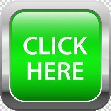 A call to action button that is green and has 'CLICK HERE' written in white.. Stock Illustration