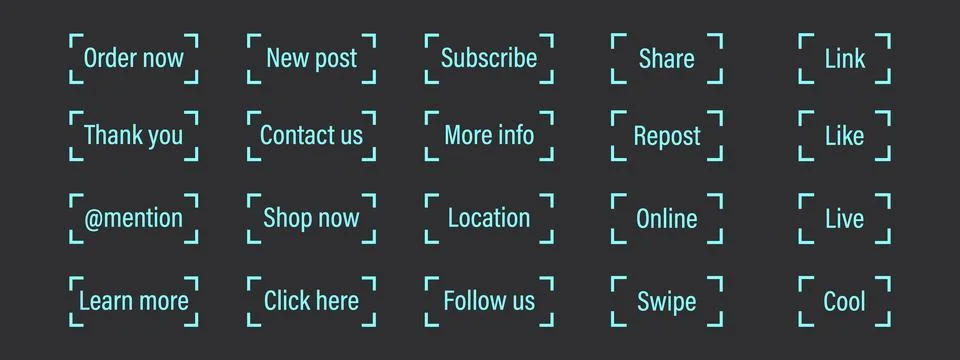 Call to action button. Modern vector elements for website design. Stock Illustration