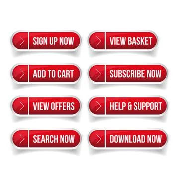 Call-To-Action Buttons vector Stock Illustration