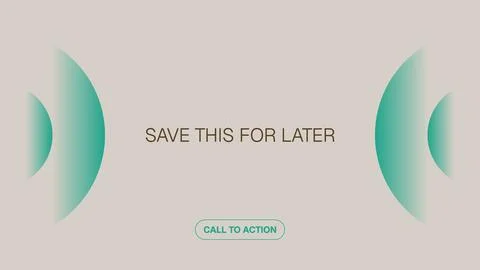 Call to Action Closing Slide Vector Template — Canvas Pack 01 Stock Illustration