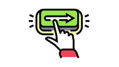 Call to action cta ux ui color icon animation Stock Footage 326102630