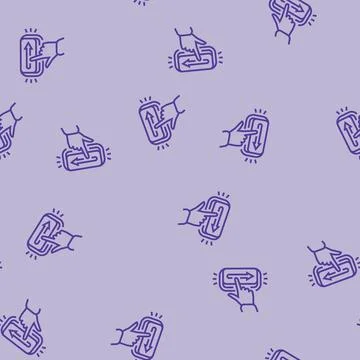 Call to action cta ux ui line seamless pattern Stockillustratie
