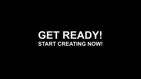 A call to action for starting a project on black high quality 4K stock video Vidéo 339777793