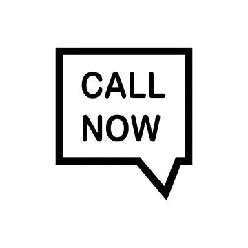 Call and chat us now icon design template Stock Illustration