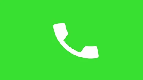Call Answer  service support hotline  2D Animation onChroma key) Stock Footage 329174771