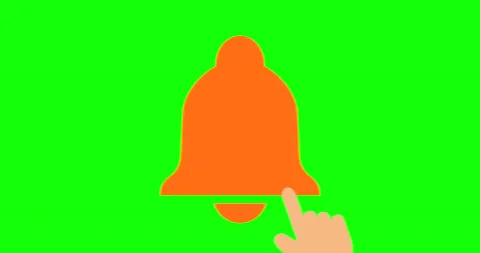 Call button or enable notifications for video channels and social networks Stock Footage 143422107