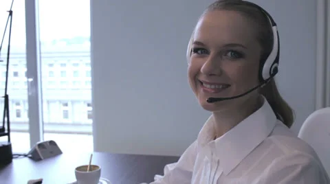 Call center agent Video stock 24751384