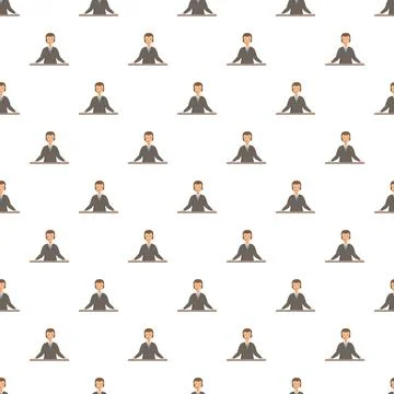 Call center agent pattern working in customer service Illustrazione stock