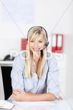 Call center agent Stock Photos