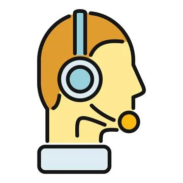 Call center agent providing customer support assistance Stock Illustration
