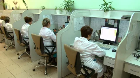 Call center of ambulance. Video stock 68138459