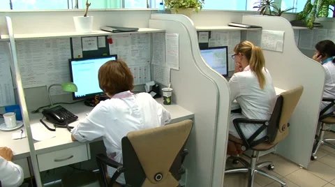 Call center of ambulance. Video stock 68138541