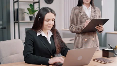 Call center and helpful customer service. Use pc computer and answer questions Stock Footage 237331982