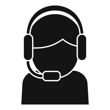 Call center customer icon simple vector. Platform system Stockillustratie
