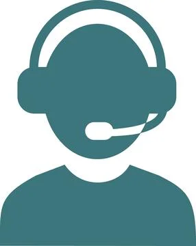 Call Center Customer Support Agent Icon Stock Illustration