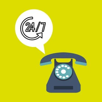 Call center design. Global communication. Flat illustration Stock Illustration