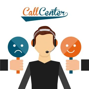 Call center design Stock Illustration