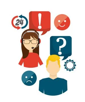 Call center design Stock Illustration
