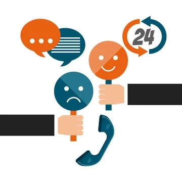 Call center design Stock Illustration
