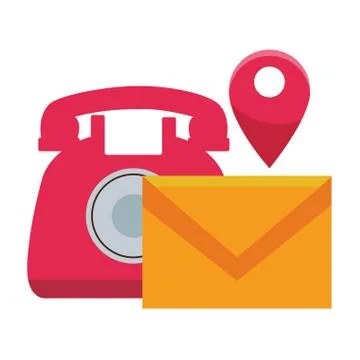 Call center elements Stock Illustration