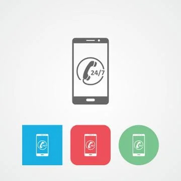 Call center flat vector icon. Customer care sign. Customer service. Call center  Stock Illustration