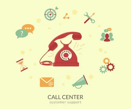 Call center Stock-Illustration