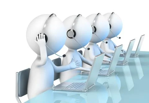 Call Center. Stock Illustration
