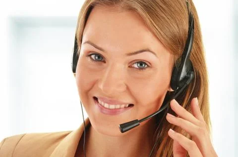Call center operator. customer support. helpdesk. Stock Photos