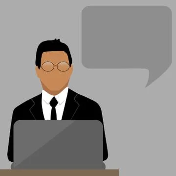 Call center operator Stock Illustration