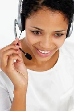 Call center operator Stock Photos