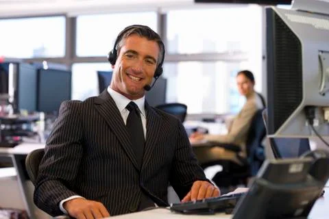Call center operator Stock Photos