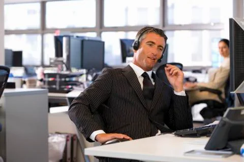 Call center operator Stock Photos