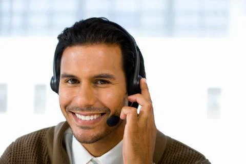 Call center operator Stock Photos