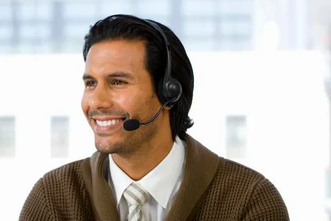 Call center operator Stock Photos