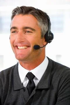 Call center operator Stock Photos