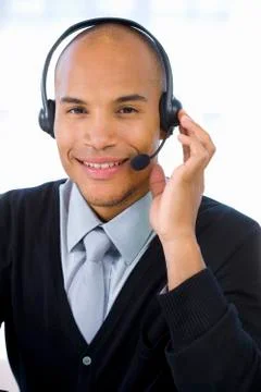 Call center operator Stock Photos