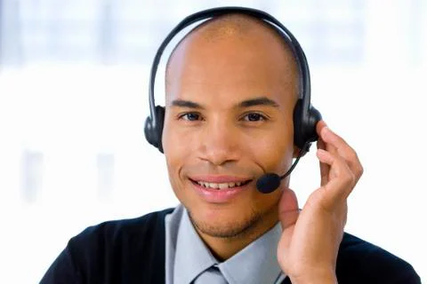 Call center operator Stock Photos