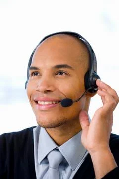 Call center operator Foto stock