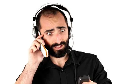 Call center operator Stock Photos