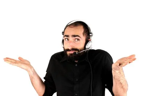 Call center operator Stock Photos