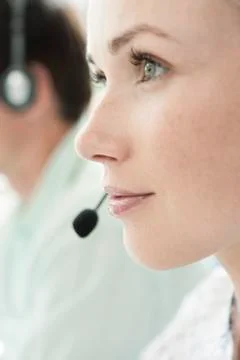 Call center operator Stock Photos