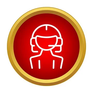 Call center operator support service icon Stock Illustration