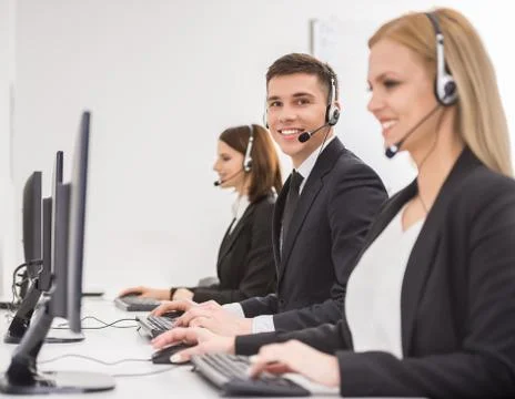 Call center Foto stock